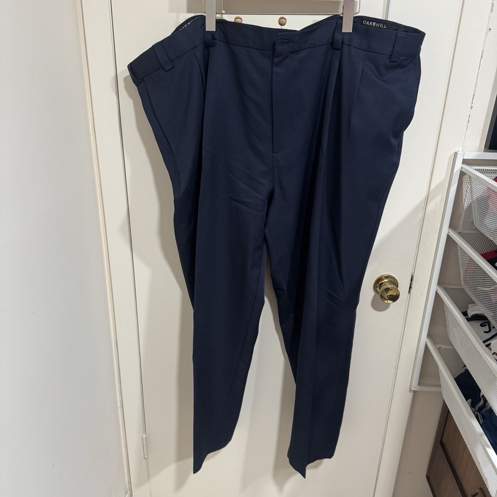 Oak Hill 60x30 Classic Fit Chino Blue Pleated Pants